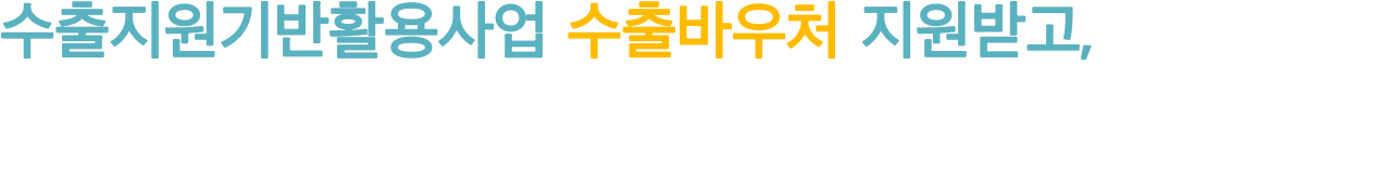 수출지원기반활용사업 수출바우처 지원받고, 대한민국을 대표할 당신의 지식재산권(특허, 상표, 디자인)을 비용부담없이 전세계에 출원하세요!